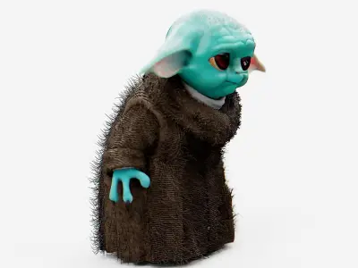 BABY YODA  Rigged for Unreal Engine - Unity - MIXAMO  3D model