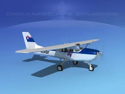 Cessna T-41 Mescalero Civil Air Patrol 3D model
