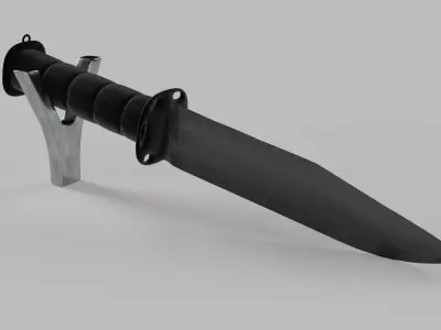 Knife M9 Black 3D model