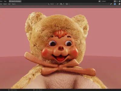 Rushton Happy Bear 3D Model 3D model
