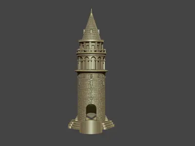 Galata Tower for Dice Game 3D print model