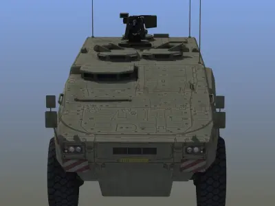 Boxer IFV LOD1 Low-poly 3D model