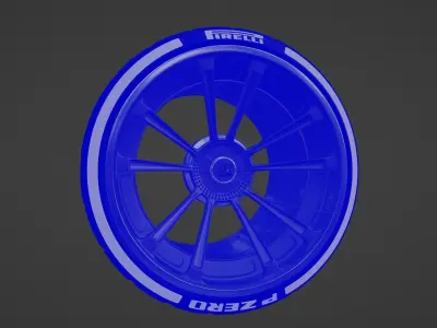 JRC RACING 2 Limited Edition With PIRELLI Tire 3D model