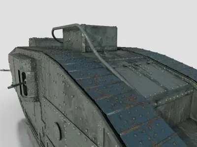 Mark V British Heavy Tank WW1 3D model