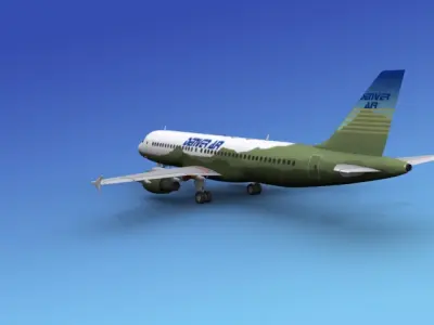 Airbus  A320 Denver Air 3D model