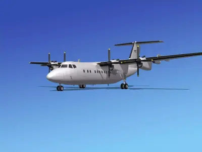 Dehavilland DHC-7 Unmarked 2 3D model