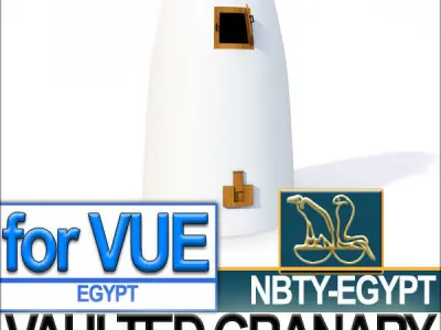 Ancient Egyptian Vaulted Granary 3D model