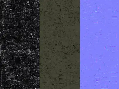 heavy Assault Mech Low-poly 3D model