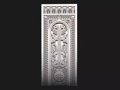 Armenian Cross-stone 03 3D print model