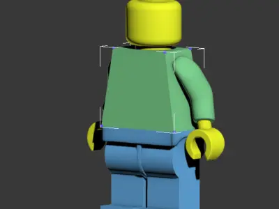 lego1 lego man Low-poly 3D model