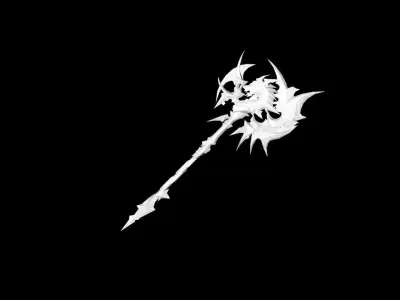 Sacred Axe Low-poly 3D model