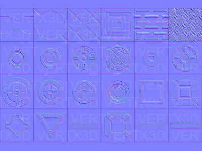 Sci-Fi Normal Maps Kit -Catalog preview- Texture