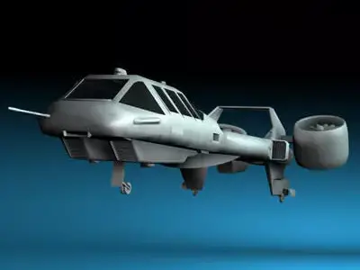 Sci-fi vstol vehicle 3D model