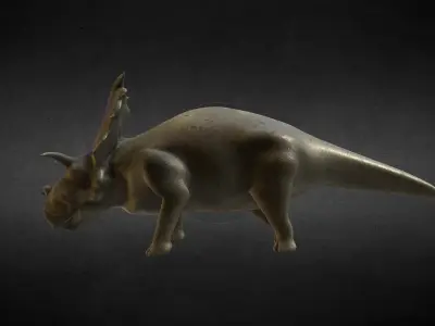 Medusaceratops Jurassic Dinosaur Low-poly 3D model