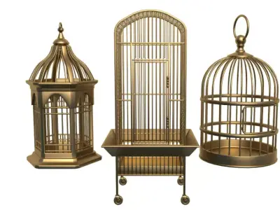 Bird Cage collection 3D model