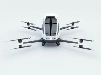 Passenger copter Set 5in1 3D model