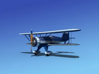 Waco YMF-5 V01 3D model
