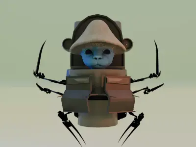 smurf cat skibidi toilet 3D model