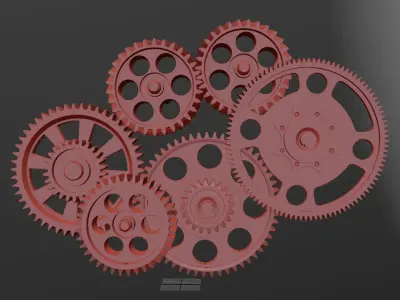 Gear mechanism v3 3D model