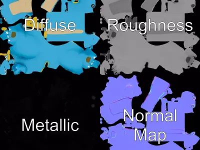 Playful Blue Dinosaur model pack Low-poly 3D model