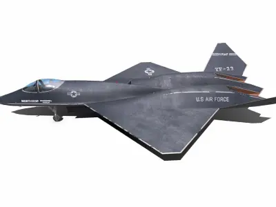 Northrop YF-23 Stealth Fighter Jet Low-poly PBR Low-poly 3D model