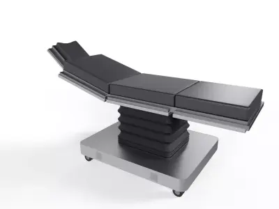 Sci-Fi Operating Table Bed Low-poly 3D model