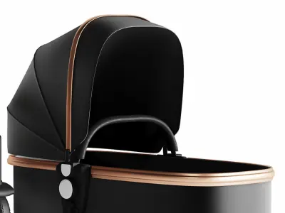 3dasset babyfond stroller and carriage 3D model