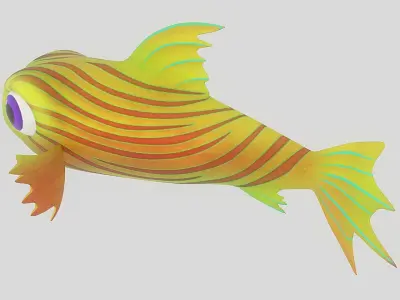 Cartoon Fish 20 Low-poly 3D model