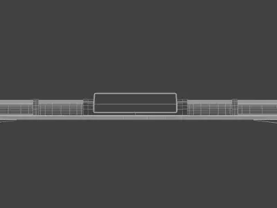Whelen Cenator Lightbar Low-poly 3D model