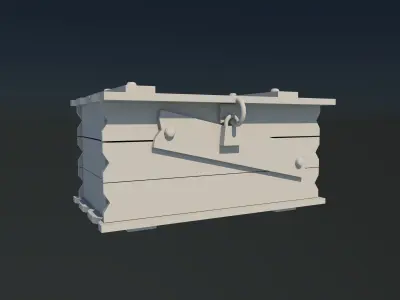 military walkie and create Low-poly 3D model