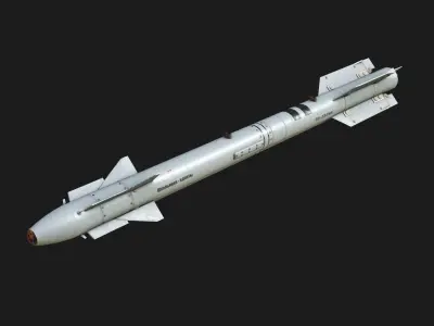 AA-11 Archer - Vympel R-73 R73M2 Air to Air Missile Low-poly 3D model