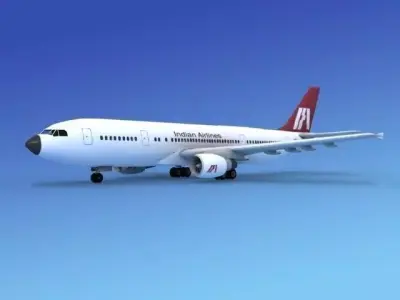 Airbus A-300 India Airways 3D model