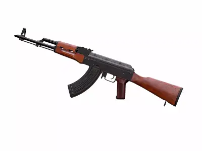 AKM assault rifle Low-poly 3D model order