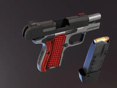 Kimber CDS9 Pistol Low-poly 3D model