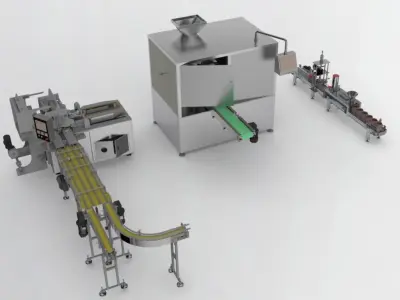 Packing machine assembly 3D model