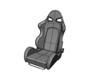 Bride style sparco race car seat Free 3D model