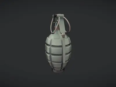 military hand grenade2 3D model