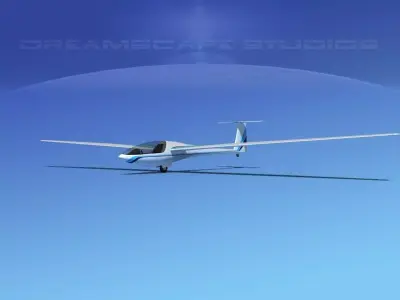 DG-400 15-Metre Motorglider V03 3D model