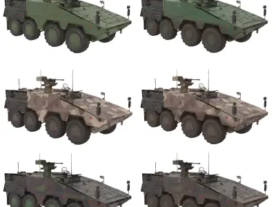 APC Boxer Brown Desert Green 3D model