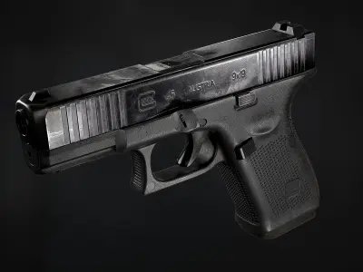 Glock 19 Gen5 Low-poly 3D model