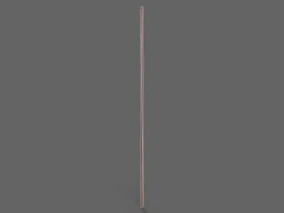 PBR Wushu Stick Wood3 Low-poly 3D model
