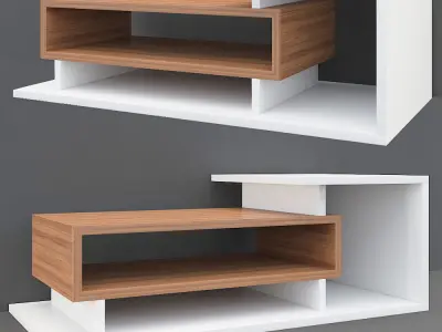 console wood Free low-poly 3D model