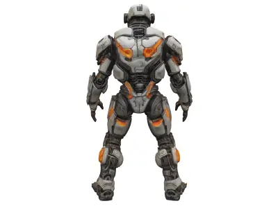 scifi morphed cyborg from dead space extremely detailed hyper... 3D model purchase