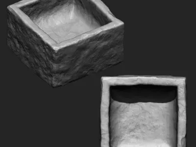 Stone Objects IMM Obj Brush Pack 12 in One 3D model