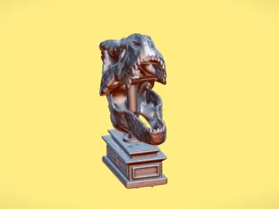 T-REX SKULL TOY - 3D SCAN Free 3D model