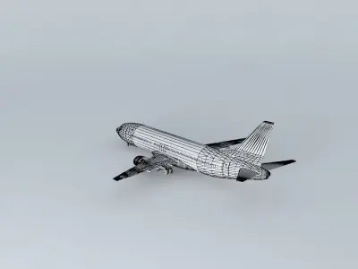 Template  Boeing 737 400 737 Classic Free 3D model