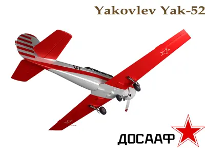Yakovlev Yak-52  3D model