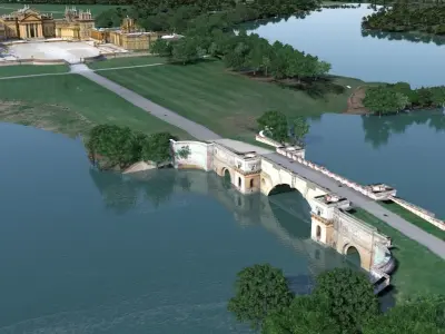 Blenheim Palace Low-poly 3D model