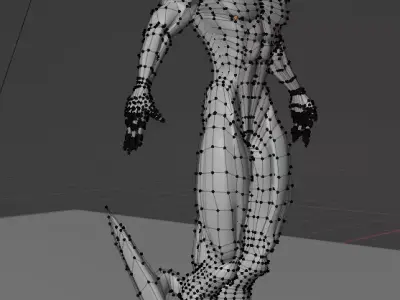 Stylized Horned Alien Creature 3D model