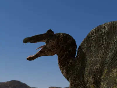 Spinosaurus Realistic 3D Model Low-poly 3D model